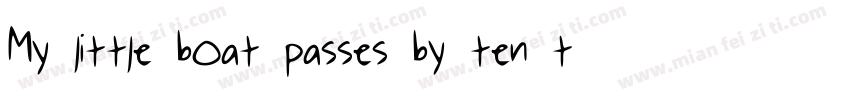 My little boat passes by ten thousa字体转换